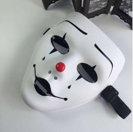 

Scary Mask Full Face Cover Halloween Masquerade Party Mask White Color HipHop Cosplay Delicated Jabbawockeez Plastic PVC MASK