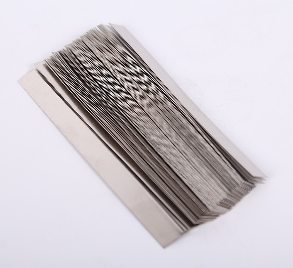 

0.15mm x 5mm x 100mm 100pcs Pure Nickel Plate Strap Strip Sheets 99.96% for Battery Spot Welding Machine Welder Equipment Tools