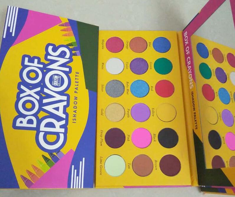 

BOX OF CRAYONS makeup Palette BOX OF CRAYONS Eyeshadow Palette 18 colors Shimmer Matte Eye shadow, Multi