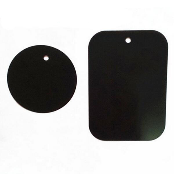 

Hot sale Metal Plate Universal Replacement Metal Plate Kit With Adhesive Magnetic Car Mount Holder Magnet Car Mobile Phone Stand, Black