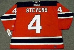 Mens Womens Kids-SCOTT STEVENS New Personalized Jerseys Devils 2003 CCM M&N Away Custom Any Name&No. Hockey Personalized Goalit Cut Jerseys
