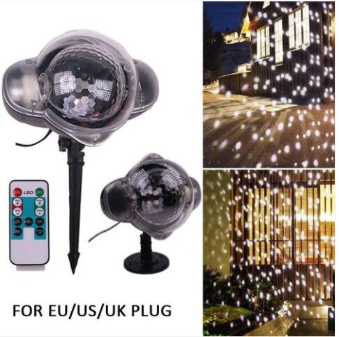 

Sales!!! LED Snowflake Projector Christmas Moving Laser Projection Outdoor Indoor Light