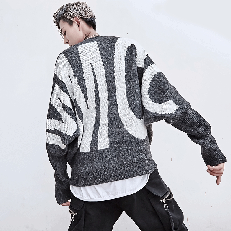 Thintenda 2017 Automne Hommes Chandail Veste Haute Rue De Mode Marque Hip Hop Surdimensionné Déchiré Lâche Pulls Chandails Pour Mâle
