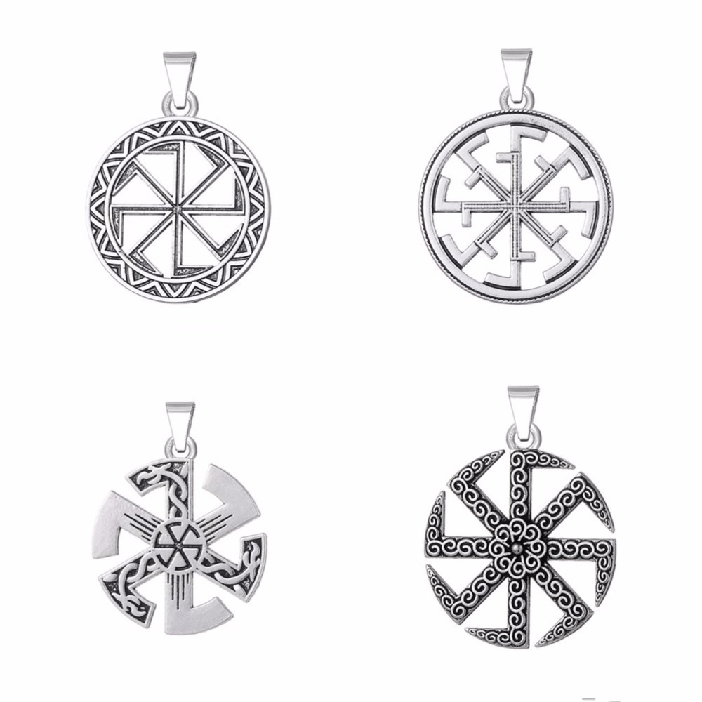 

Dawapara Russian Slavic Kolovrat Pendant Symbol Paganism Amulet Talisman Jewelry