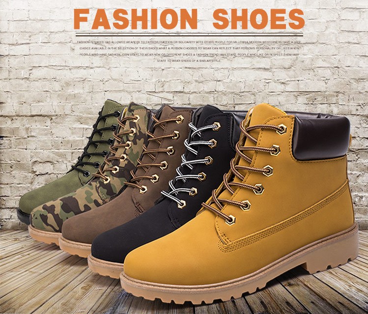 

Winter Martin boots Outdoor work boots Men casual fashion boots Waterproof Antiskid Blue Black Men Shoes Warm shoes High-quality pu AG-03