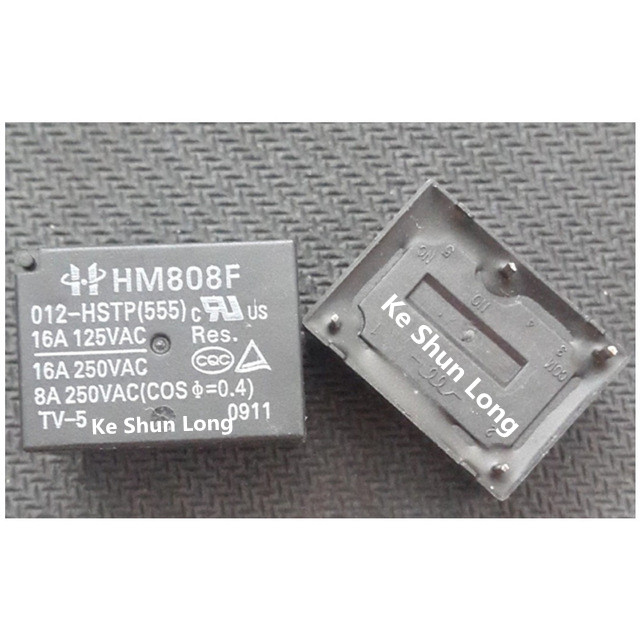

Free shipping lot (5pieces/lot) HM808F-012-HSTP 4PINS 16A 12V DC12V 12VDC Power Relay original New
