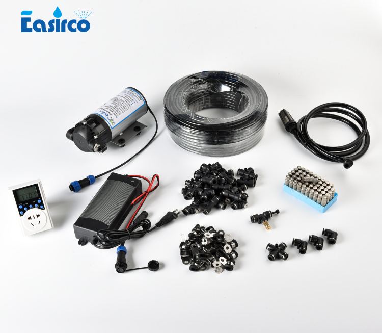

Watering Equipments (Water From Tank)40 Mist Nozzle Pump Cooling System For Aeroponics And Outdoor, 110v usa plug