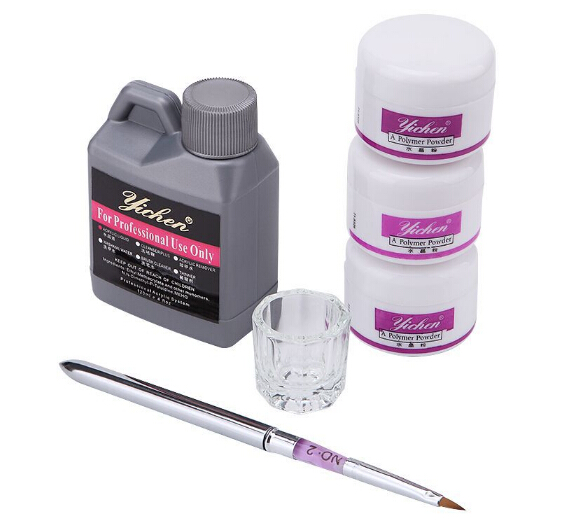 

Portable Nail Art Tool Kit Set Crystal Powder Acrylic Liquid Dap Pen Dish