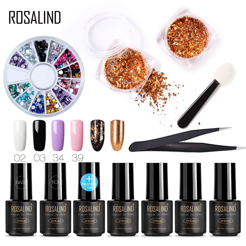 

US $ 1 off per US $2 ROSALIND Nail Art Tool set Gel Nail powder Primer Manicure For Nails Gel Polish Tool Set & Kit, Ra00-5gels3tools-01