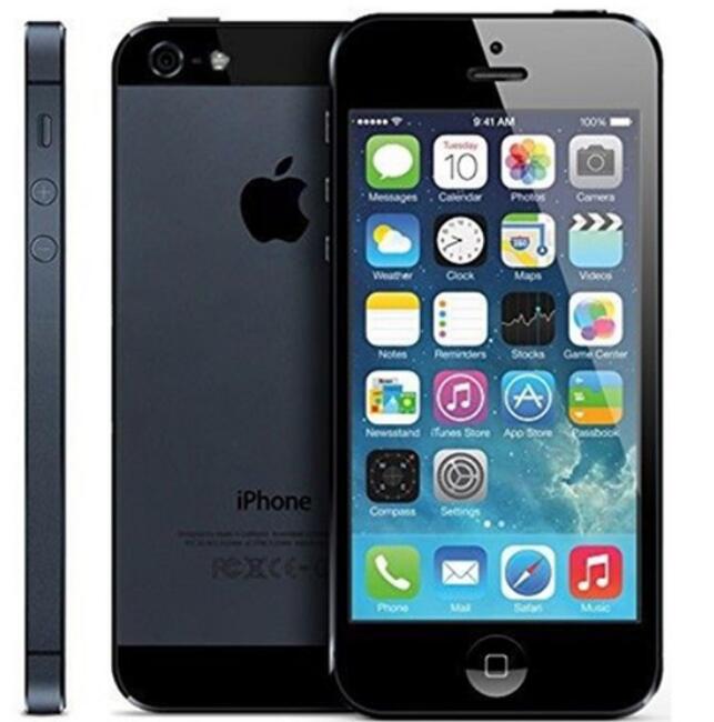 

Used Original Apple iPhone 5 Unlocked Cell Phone iOS 10 Dual core 16GB/32GB/64GB 8MP, Black