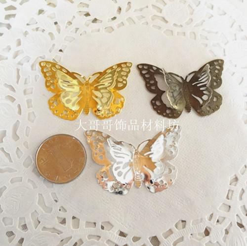 

Wholesale-37*50mm Metal Craft Buerfly Bookmark Jewelry Decorate DIY Scrapbooking Embellishments, As pic