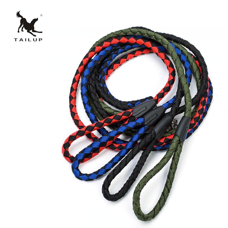 

Sturdy Nylon Dog Leash for Small Medium Large Dogs - Durable and Thick Nylon Rope  and Diameter 1.2cm 4 Colour Select