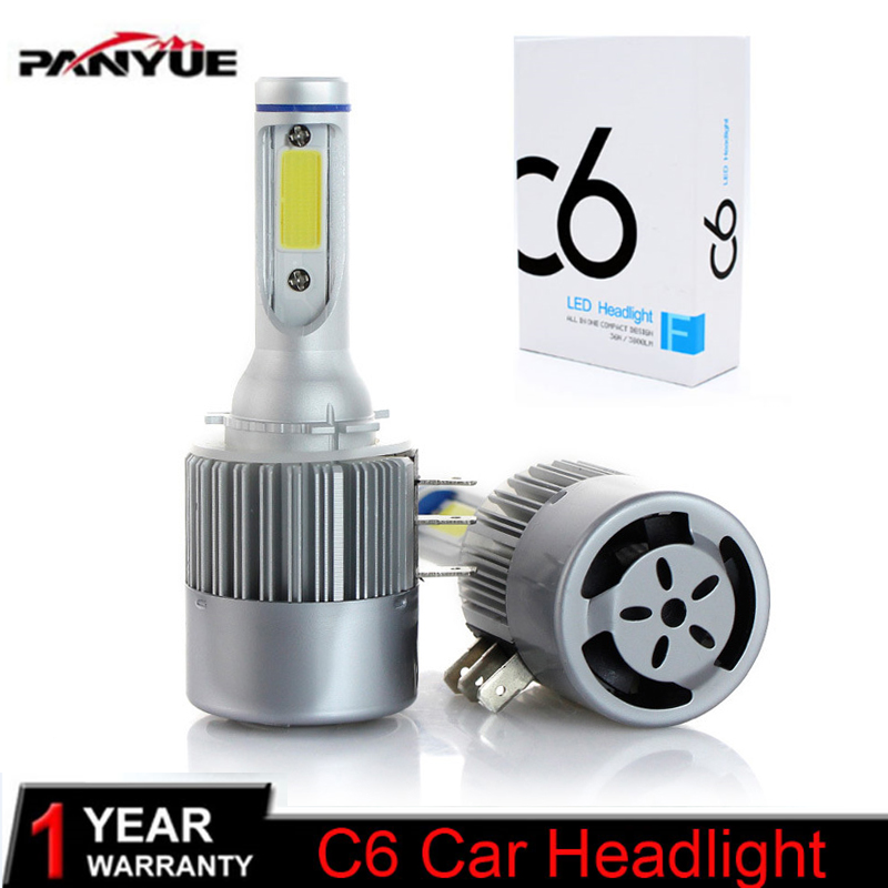 

2x H15 H7 H4 LED Bulb 72W 7600LM Wireless Car Headlight Lamp DRL Conversion Driving Light Sourcing 6000K For VW Audi BMW