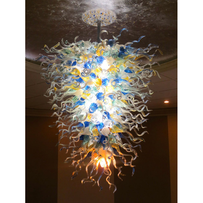 

Lamps Home Decorative Chandeliers Lamp Indoor Decoration LED Light Source Hand Blown Murano Colored Art Glass Chandelier