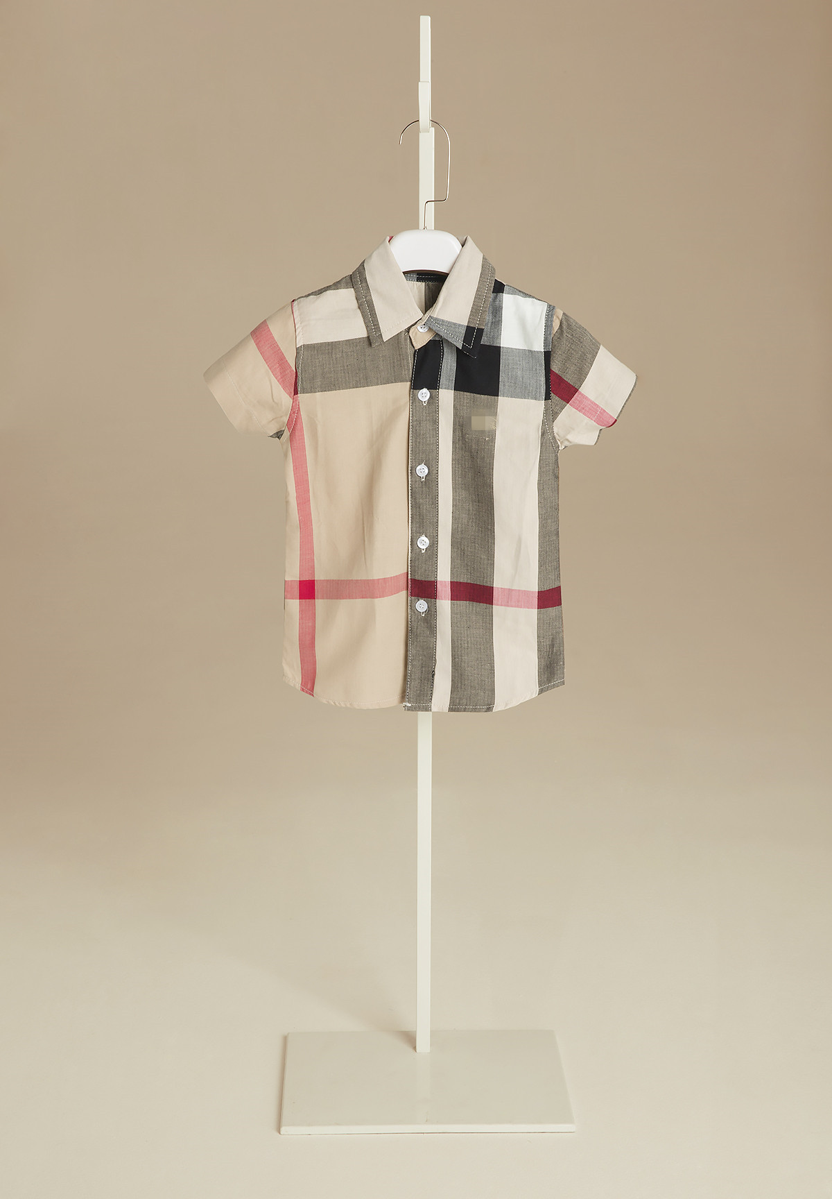 big plaid Beige