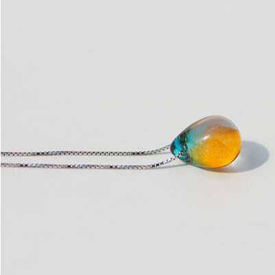 

Fashion Mermaid necklace beach ocean sea necklace mermaid Mermaid's tears sea sand pendant necklace free shipping