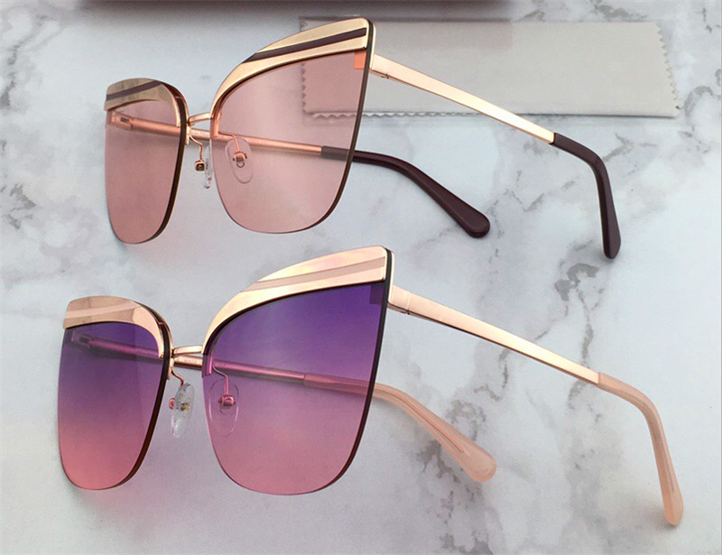 new fashion design sunglasses 166 Frameless avant-garde popular uv400 protection eyewear selling wholesale glasses women style