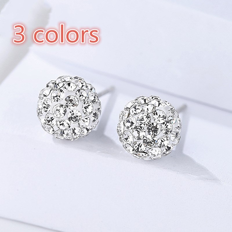 S925 sterling silver diamond earrings, light luxury diamond stud earrings, creative silver jewelry, high-quality explosion models wholesale
