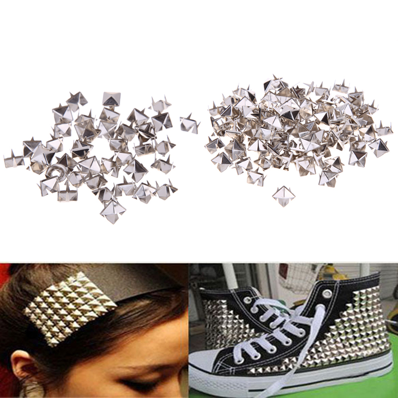 100 sätze stern niet nieten flecken spike diy leder handwerk kleidung schuhe