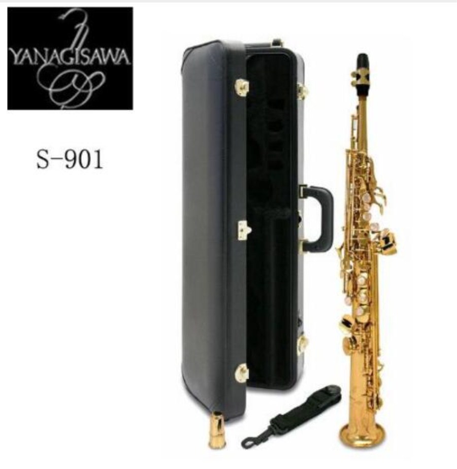 Droite 2018 Japon YANAGISAWA S-901 Saxophone Soprano Haute Qualité Yanagisawa Droite Si bémol Sax Musical Livraison Gratuite