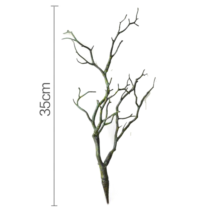 2021 New Design Artificial Tree Branch Wood White Plastic Small Tree