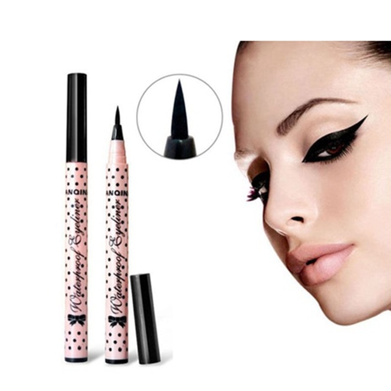 Liquid Eye Liner Make Up Pencil Sexy Women Black Waterproof Mini Long-lasting Eyeliner Cosmetic Pen Natural Eyeliner Pencil-image-432616789