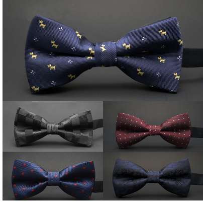 

GUSLESON NEW Dot Bow Tie Wedding Bowtie Noeud Papillon Boys & Girls Polyester Silk Pajaritas Cravat Bowties Female Male Neckwear