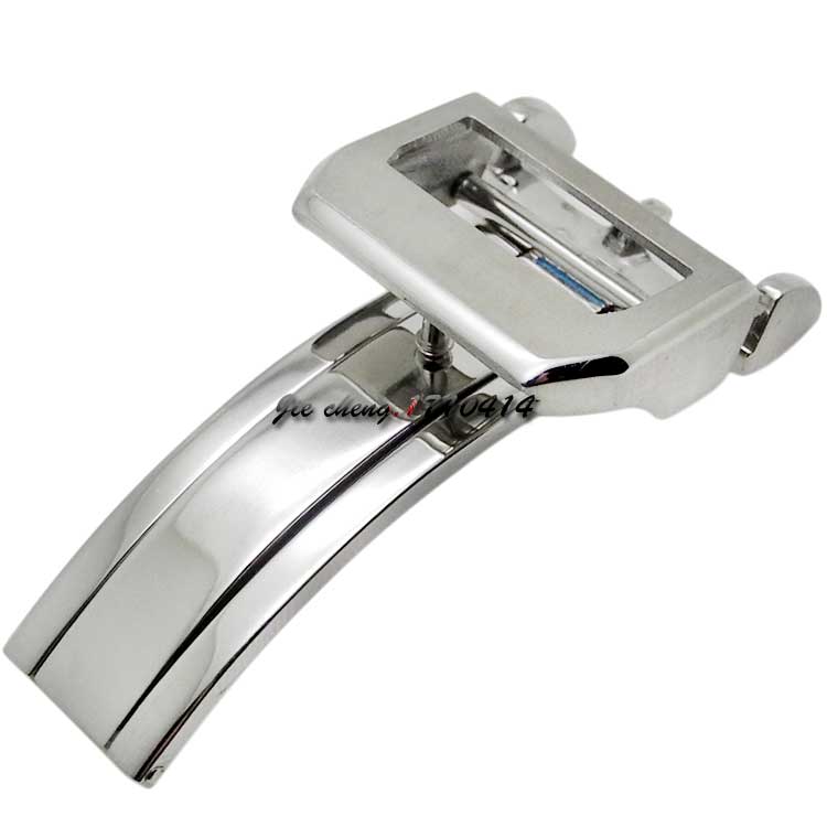 

JAWODER Watch Band 18mm High Quality Stainless Steel Watchband Silver Buckle Deployment Clasp for PILOT'S WATCHES PORTUGIESER, Black;brown