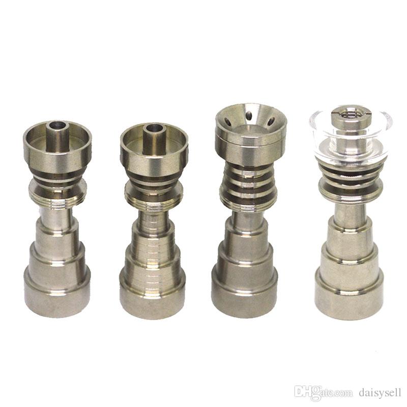 

Titanium Dab Nail Universal 6 in 1 Dab Rig Nail Female Joint GR2 For Glass Water Pipe Glass bong Glass water bongs