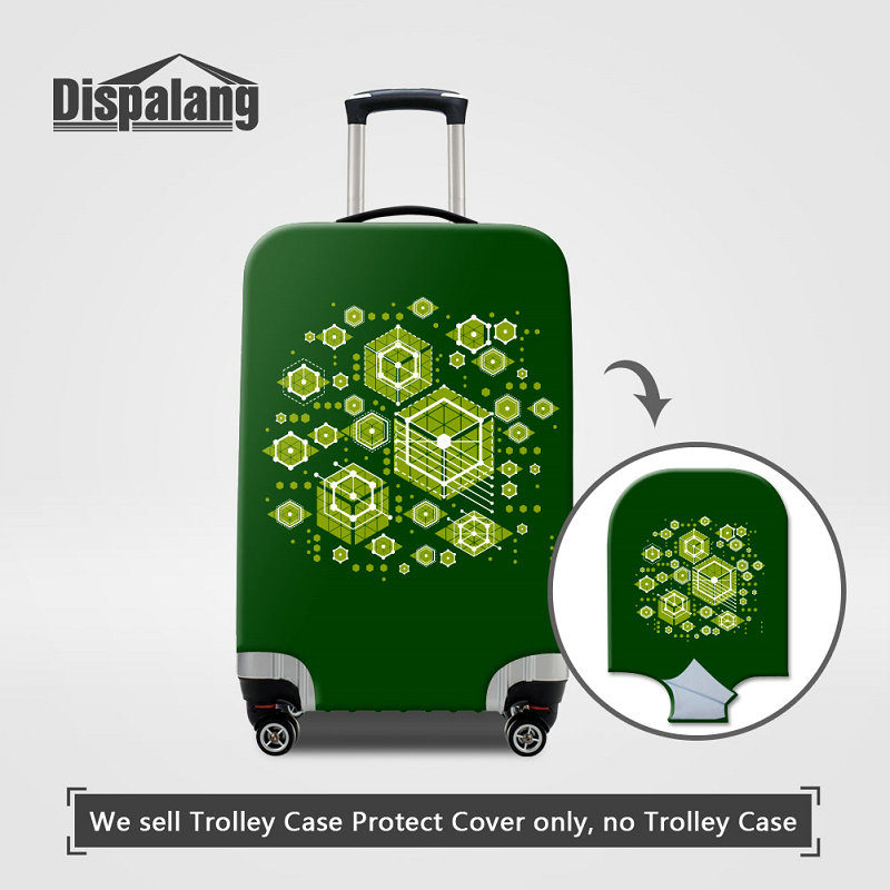 

Personalized Design Geometry Print Luggage Protective Cover Apply To 18-30 Inch Suitcase Travel On Road Dustproof Rain Case Covers Wholesal