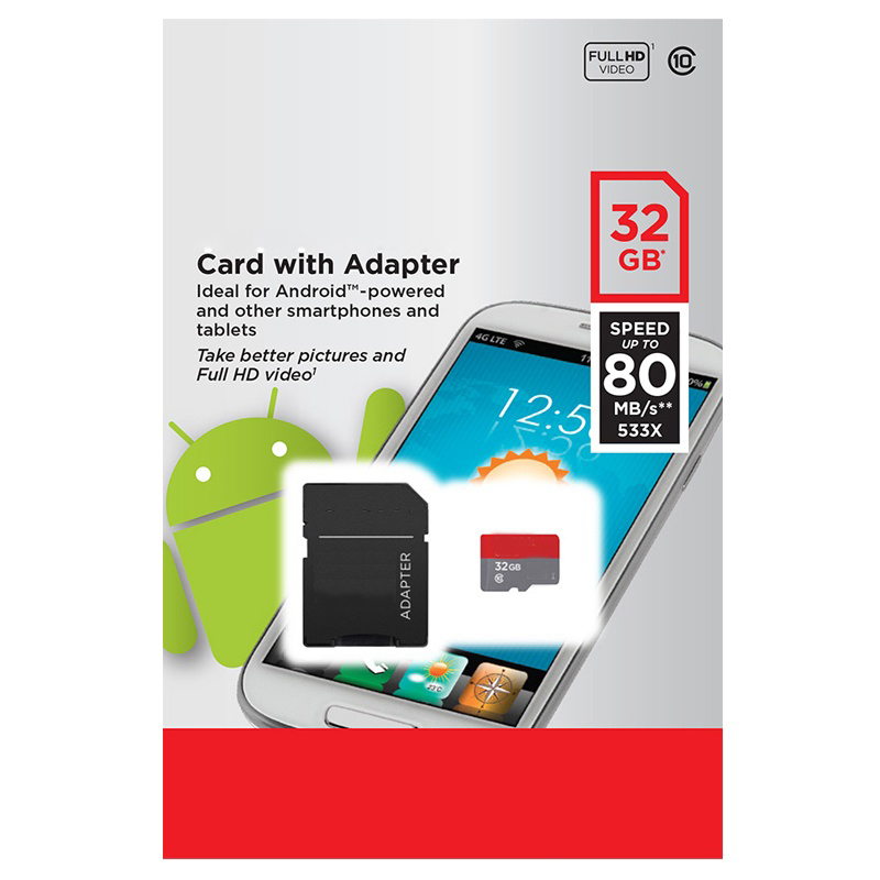 

2020 White Android 80MB/S 32GB 64GB 128GB 256GB C10 TF Flash Memory Card Class 10 Free SD Adapter Blister Package Epacket DHL Free Shipping