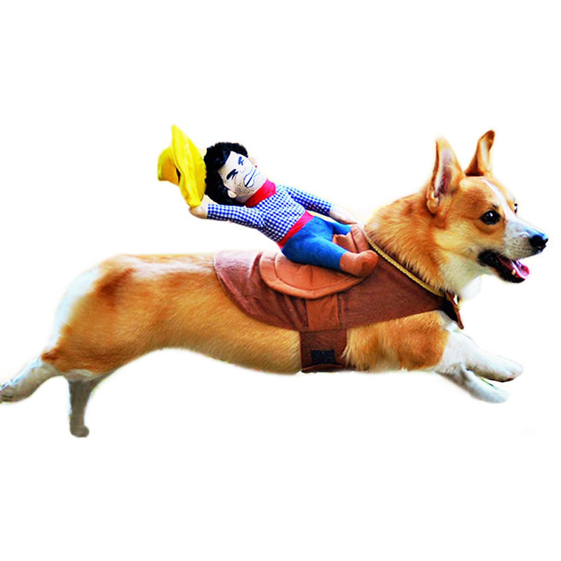 

Dog Suit Pet Clothes Dog Clothes Pet Cowboy Horse Riding Clothes Dog Costume Novelty Funny Party Pet Clothing