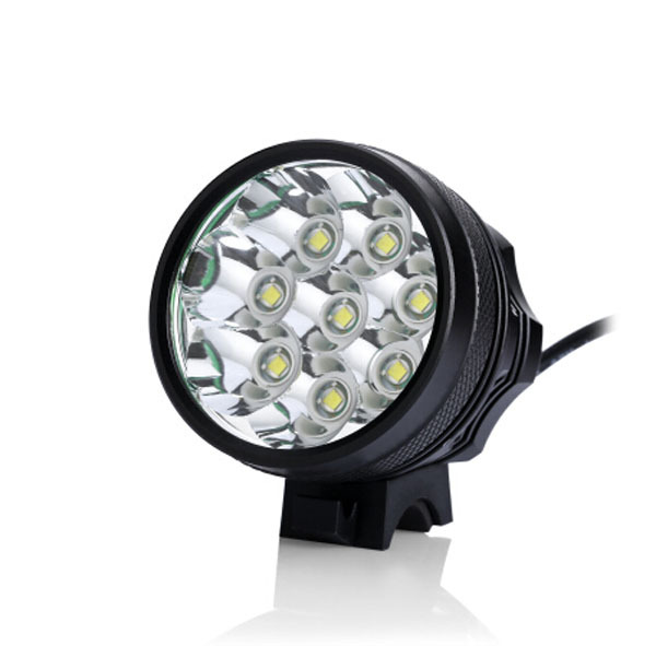 VENDRE !!! Lumière de vélo LED / 8 * CREE XM-L T6 3 modes Max 12000 Lumen Lampe avant avec pack de batterie de 8,4 V + chargeur CA