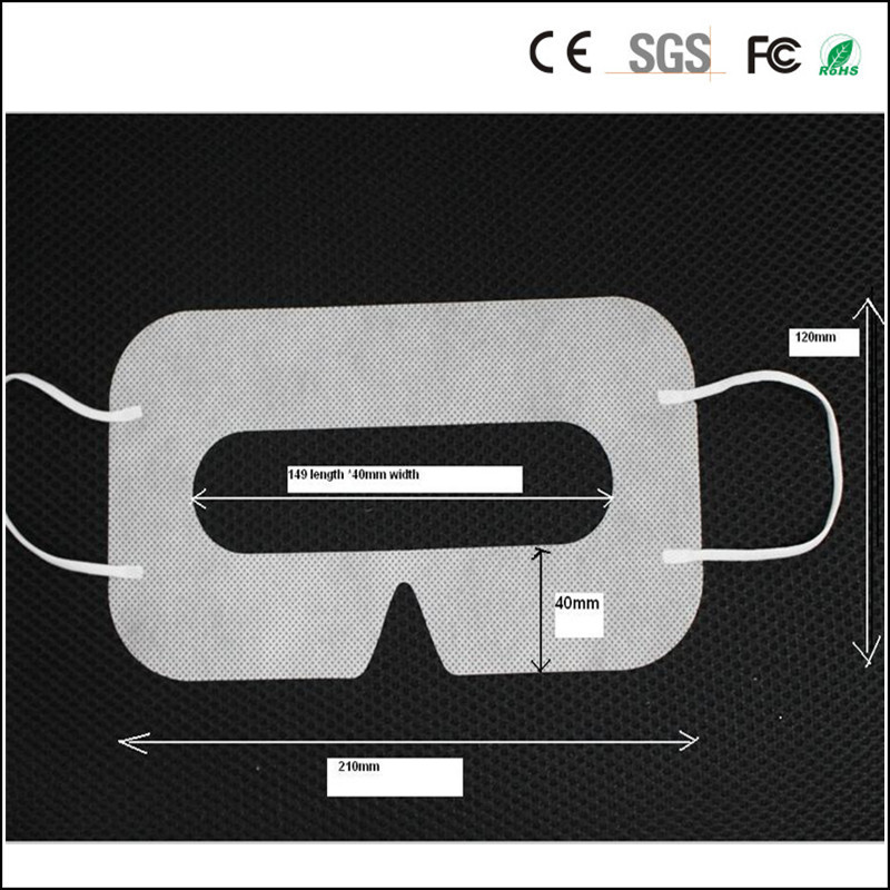 

100pcs Protective Hygiene VR Eye Mask Black Disposable Eyemask Nonwoven mask pad for 3D VR Glasses