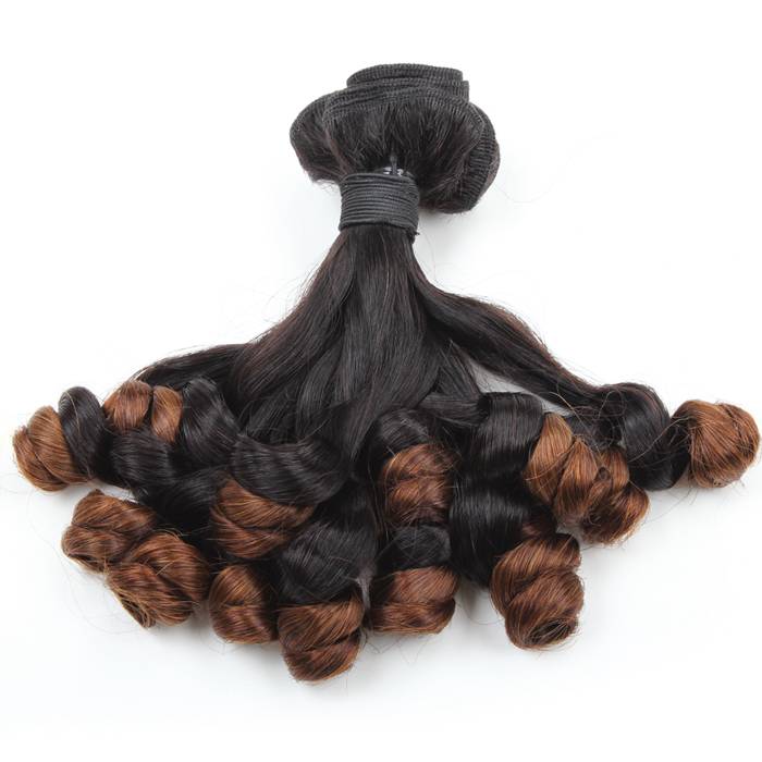 

Wholesale 100A Funmi Hair Ombre T1B/4 Bunchy Rose Curl 3 Bundles 8-18inch Brazilian Peruvian Malaysian Indian Hair Extensions Top Grade, Ombre color