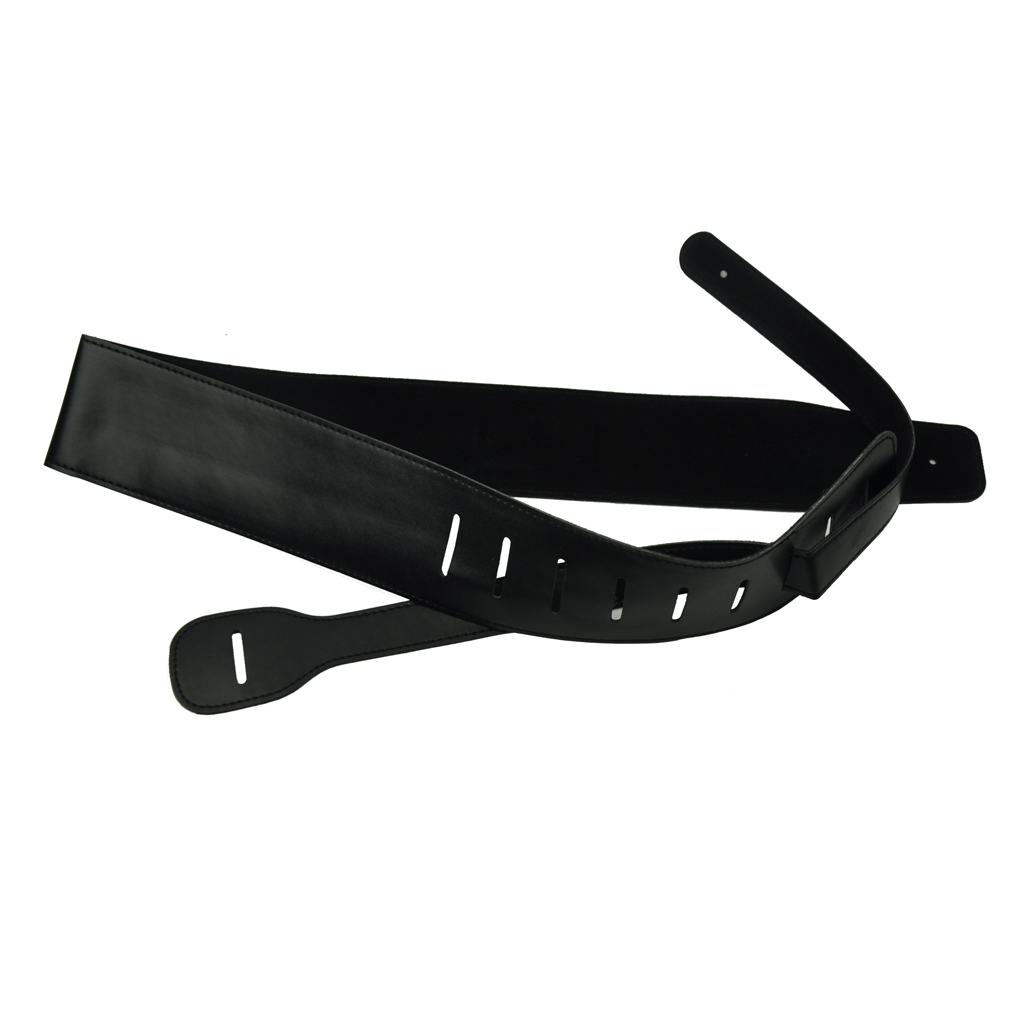 

PU Leather Guitar Strap 2-1/2" Wide Black Brown