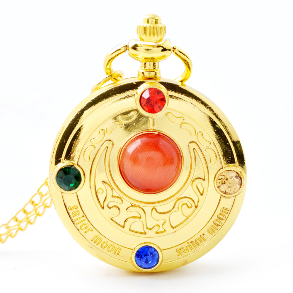 

Wholesale 50pcs/lot Pendant Chain Quartz Gold Watch Girl Pocket Watch PW117