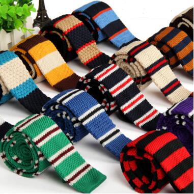 

Men Knitting Neck Ties Knots tie Men's casual Solid kintted polyester Silk Narrow Design Flat-end Necktie Neck Ties 150 Colors 20 pcs