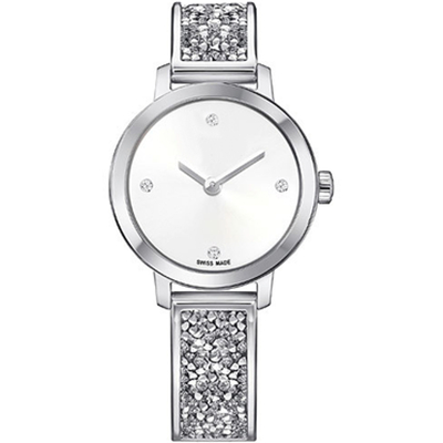 

2020 Luxury Full Diamonds Woman Watch Famous Designer Lady WristWatch Ladies Fashion Luxury Quartz Rhinestone Watch Relojes De Marca Mujer, Silver black