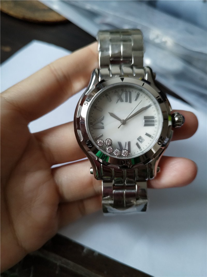 

Hot Sale watch for women high quality fashion watch stainless steel lady wristwatch Female watch quartz watches 560, White face