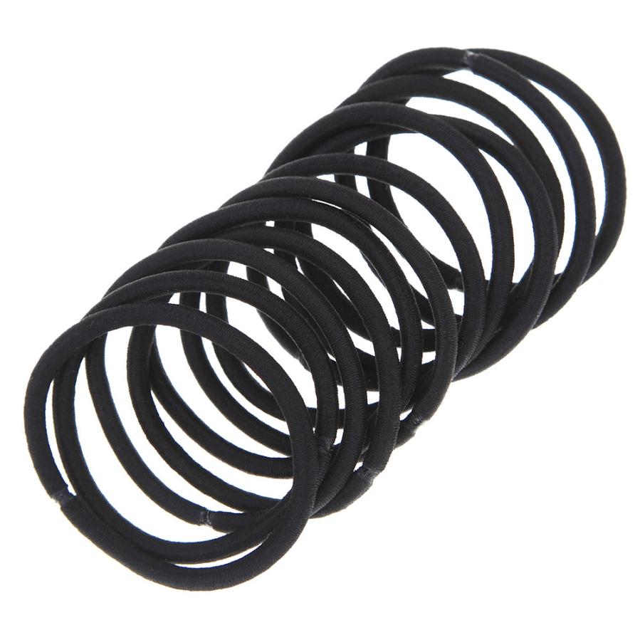 

12PCS Women Girl Hair Ring Hollow Hair Rope Tie Head Elastics Bands Bulk Black Accessory JU21.drop shipping