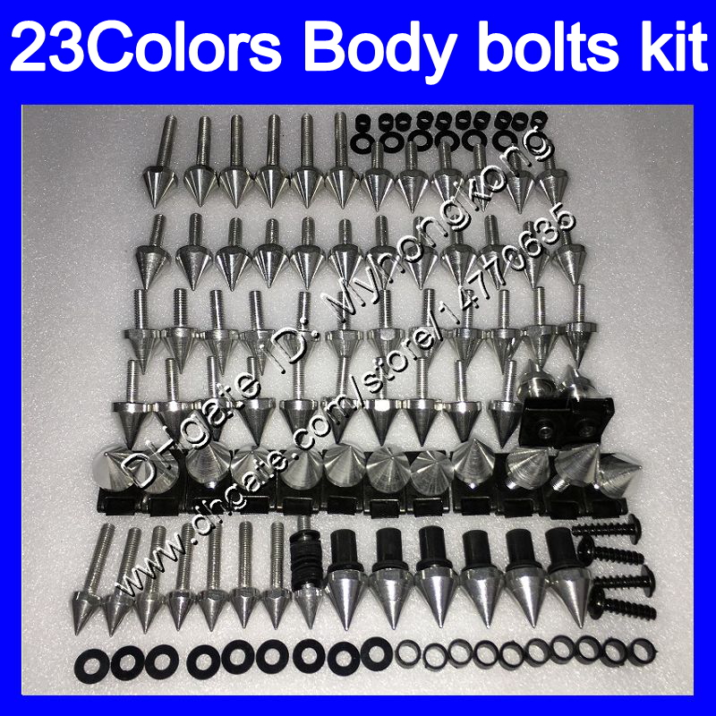 

Fairing bolts full screw kit For Aprilia RSV1000R 99 00 01 02 RSV1000 R RSV 1000 1999 2000 2001 2002 Body Nuts screws nut bolt kit 25Colors, No.1