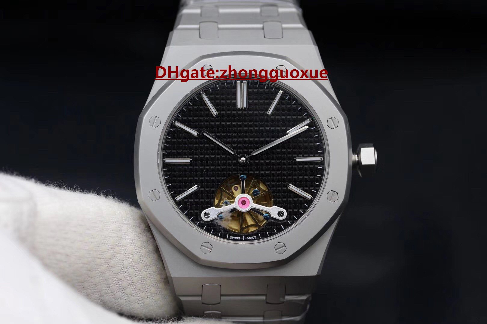 

Fashion brand latest men's watch 26516PT.ZZ.1220PT.01 high quality automatic flight movement 41mm royal men's watch free shipping, 7#