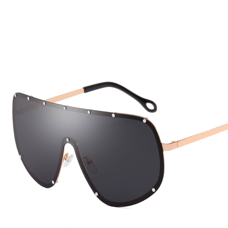 

polarized oversize sunglasses womens rimless integrated lens sunglasses brand designer fashion men driving goggle glasses uv400