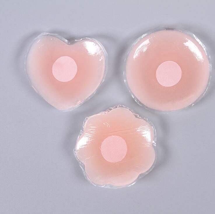 

Women Invisible lingeries Sexy Reusable Round shaped Breast Boobs Self Adhesive Nipple Cover Pasties Stickers for Party Dress 1pair=2pcs
