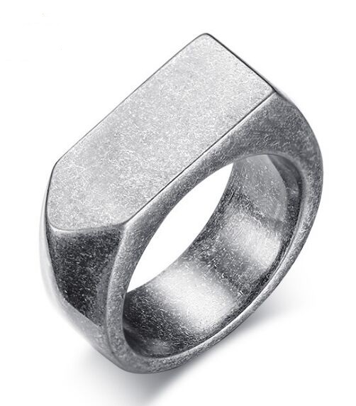 Wedding Ring Jewelry 9mm Men's Vintage stainless steel wedding Rings for men and women Ancient Ring Hot sale size 7-12