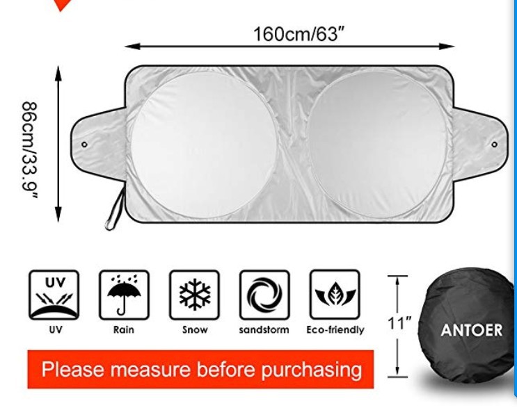 Sun Shade Size Chart