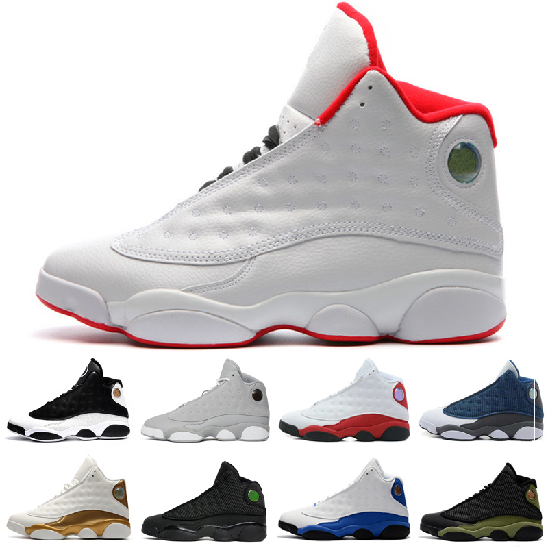 

Cheap 13 mens basketball shoes Hyper Royal Bred Playoffs Grey Toe GS Bordeaux sneakers women sports trainers running shoes for men, #24 captain america
