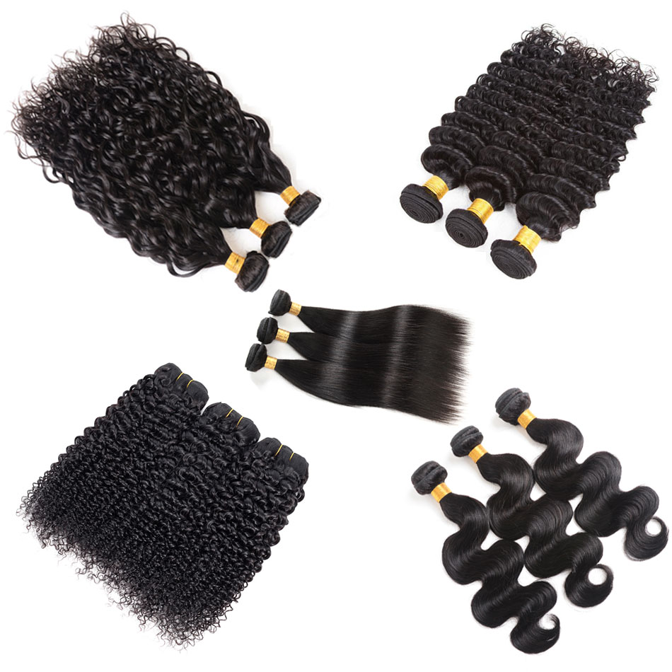 

Brazilian Virgin Hair Body Wave Bundles 8A Peruvian Malaysian Indian Kinky Curly Human Hair Straight Water Wave Deep Wave Human Hair Bundles