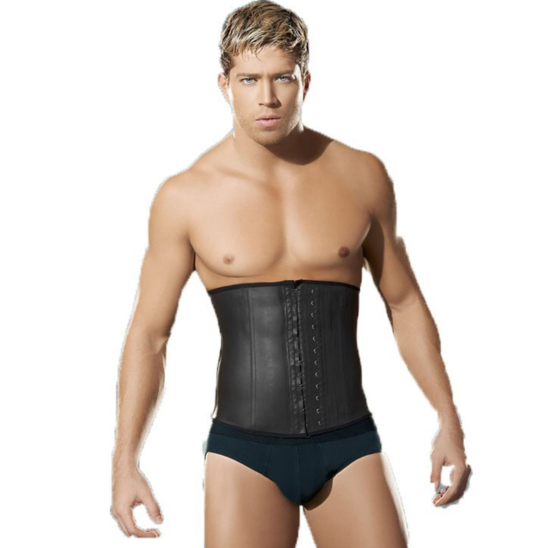 2020 Plus Size Latex Men Underbust Corset Xxxl Waist Trainer 9 Steel Boned Hot Body Shaper Corset Belt Girdle Men S Cinta Modeladora From Meinuo004